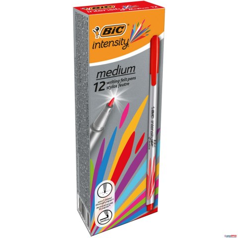 Cienkopis BIC Intensity Medium czerwony, 964847 Bic